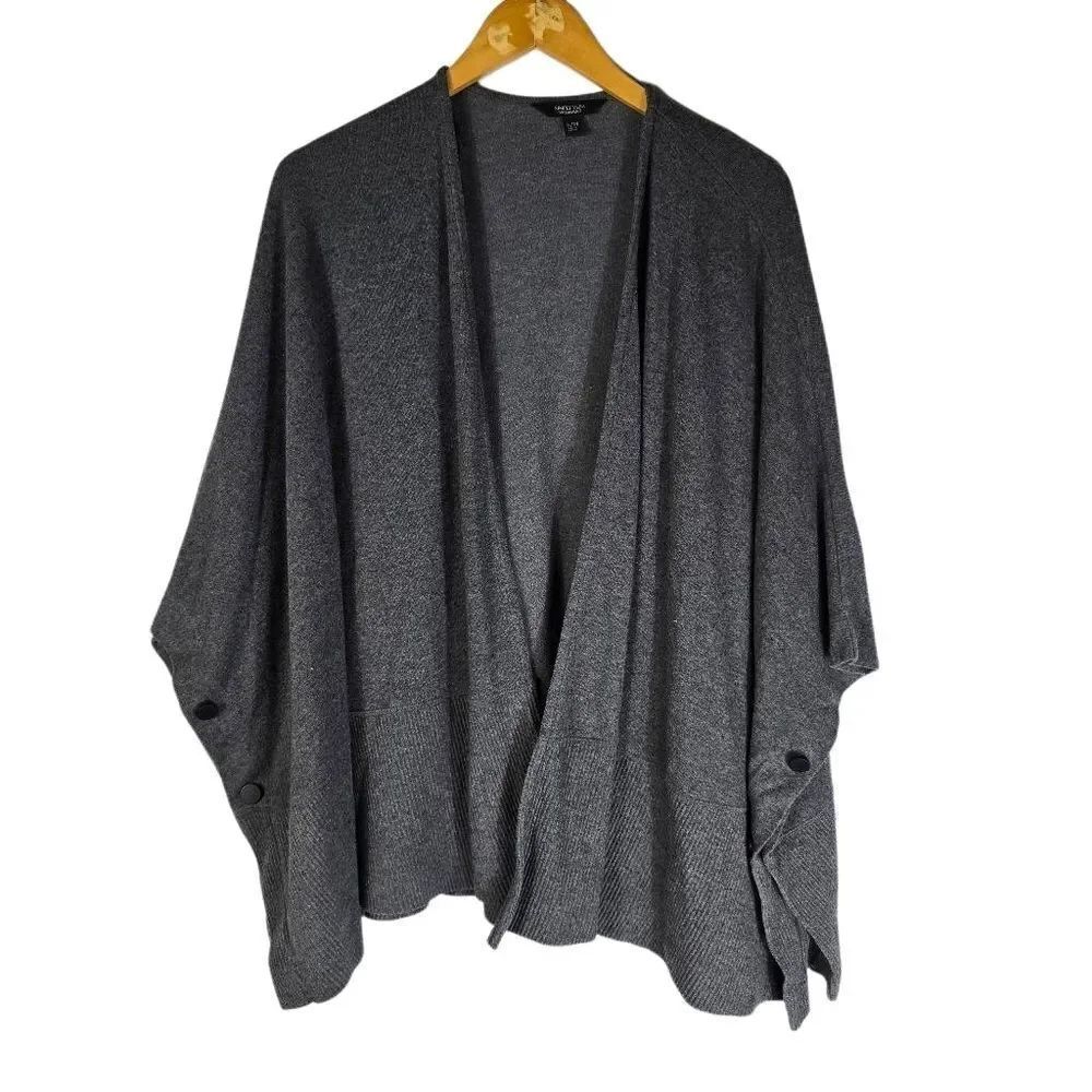 Simply Vera Vera Wang Heather Gray Sweater Cardigan